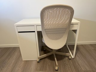 Silla de escritorio Ikea beige
