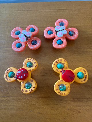 Set 4 sonajeros/ spinners bebé