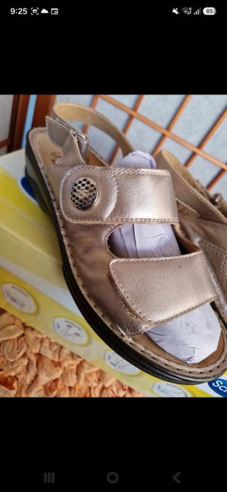Sandalias Scholl Talla 39 Doradas/Plateadas