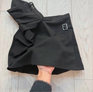 Minigonna Zara bambina nera con fibbia