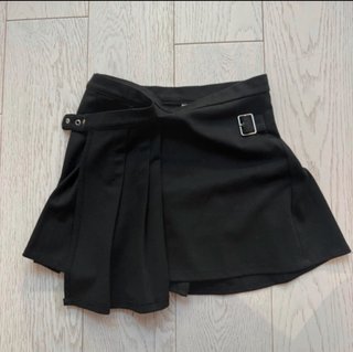 Minigonna Zara bambina nera con fibbia
