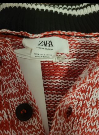 Polo Zara manga corta de punto talla L
