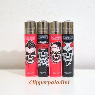 Accendini Clipper Set 4 Teschi