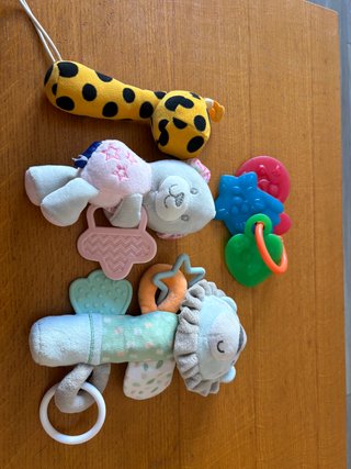 Pack peluches sonajeros y mordedores