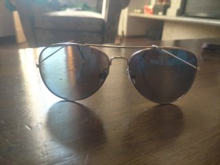 Gafas de Sol Aviador Azules y Doradas