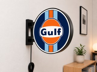 Cartel Luminoso LED Gulf Retro Racing