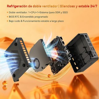 Mini PC Ryzen 7 Gris/Plata