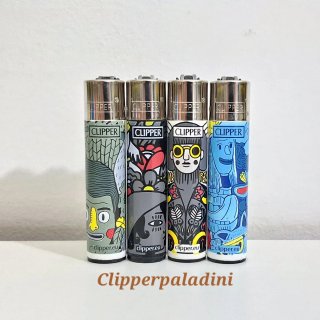 4 Accendini Clipper Design Unici