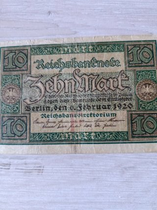 Billete 10 Reichsbanknote 1920