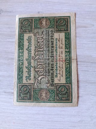 Billete 10 Reichsbanknote 1920