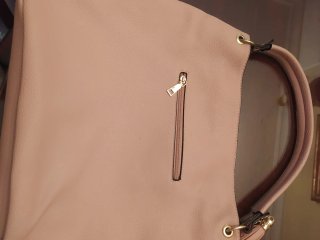 Bolso rosa y plata