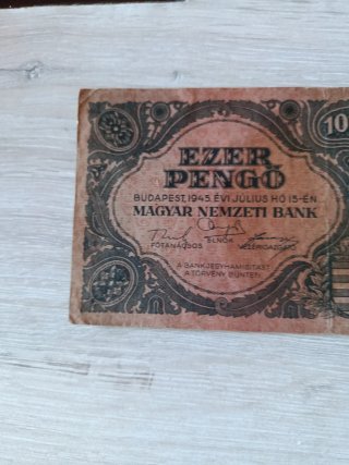 Billete 1000 Pengo Magyar Nemzeti Bank 1945