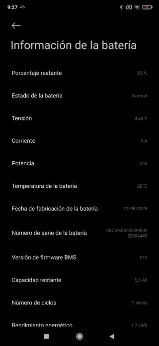 Patinete Eléctrico Xiaomi Scooter Elite SEMINUEVO
