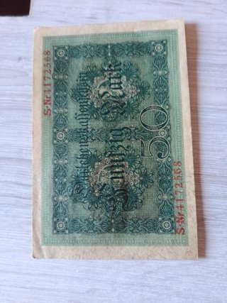 Billete Darlehenskaſſenschein 50 Mark 1914