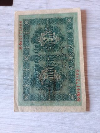 Billete Darlehenskaſſenschein 50 Mark 1914