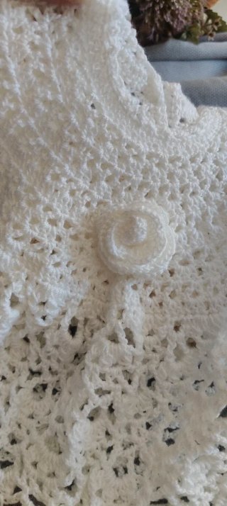 Vestido bebé crochet 3-6 meses