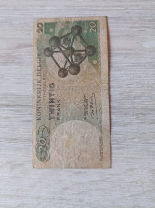 Billete 20 Francos Bélgica 1964