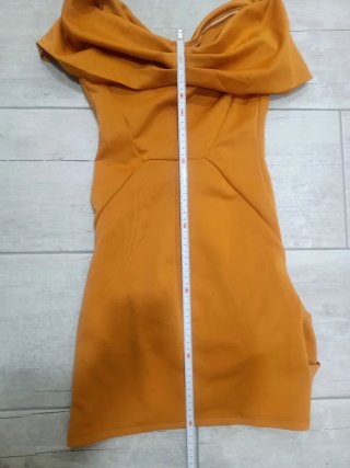 Vestido Petite Naranja Talla 32