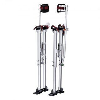 Andamios de Yeso, Andamios de Herramienta de Aluminio Ajustables de 91.4 cm-127 cm con Rodilleras Protectores, Andamios de Trabajo Duraderos y Antideslizantes para Pintura de Sheetrock, Caminata, ...