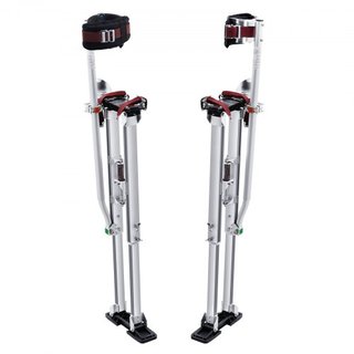 Andamios de Yeso, Andamios de Herramienta de Aluminio Ajustables de 91.4 cm-127 cm con Rodilleras Protectores, Andamios de Trabajo Duraderos y Antideslizantes para Pintura de Sheetrock, Caminata, ...