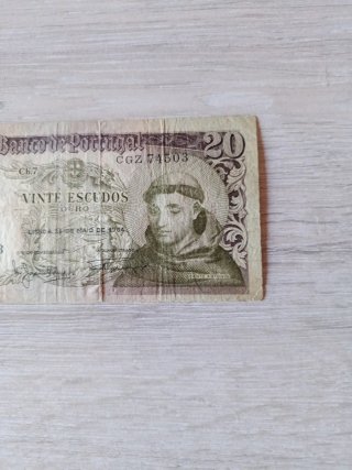 Billete 20 Escudos Portugal 1964