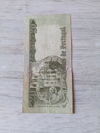 Billete 20 Escudos Portugal 1964