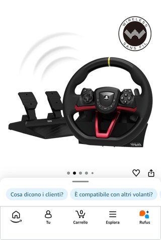 Volante Hori Wireless RWA Racing Wheel Apex