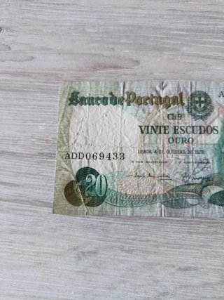Billete 20 Escudos Ouro Portugal 1978
