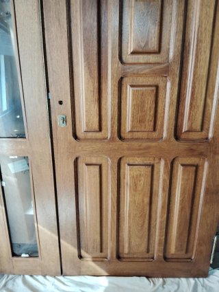 Puerta Exterior Madera Iroco