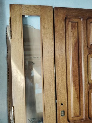 Puerta Exterior Madera Iroco