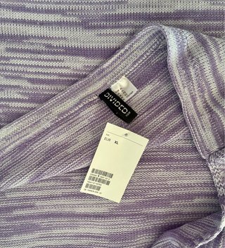 Vestido H&M Punto Morado Talla XL
