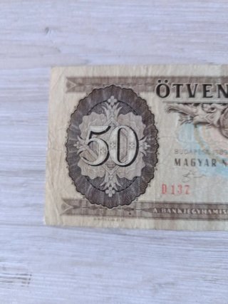 Billete 50 Forint Hungría 1989
