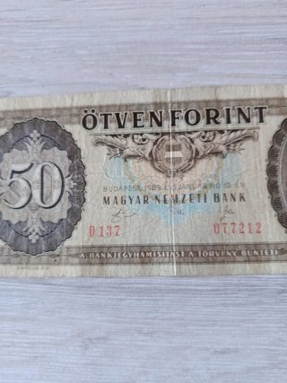 Billete 50 Forint Hungría 1989