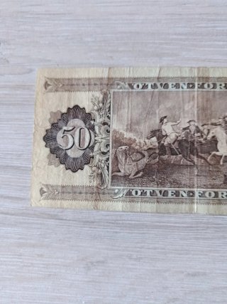 Billete 50 Forint Hungría 1989