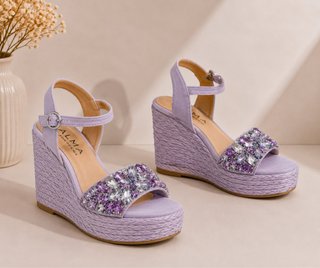 Sandalias Alma en Pena Moradas con Pedrería