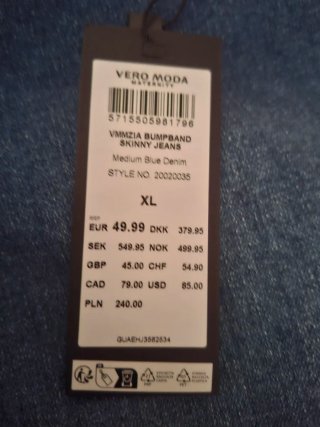 3 Pantalones Premamá Vaqueros Talla XL