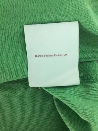 Camiseta Folk verde talla S