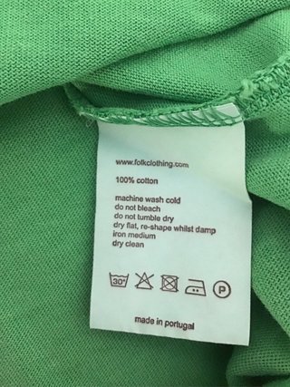 Camiseta Folk verde talla S