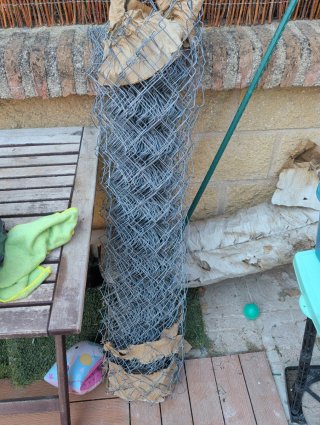 Malla simple torsión 1x15m