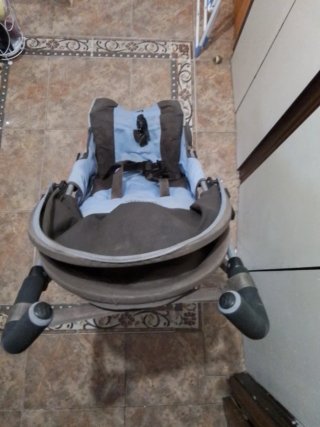 Silla de paseo Maclaren azul y marrón