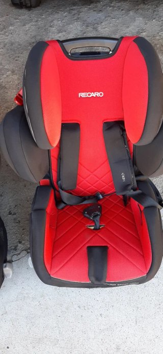 Silla coche RECARO negra y roja