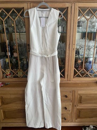 Mono Mango Blanco Talla XL Nuevo