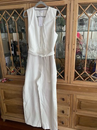 Mono Mango Blanco Talla XL Nuevo