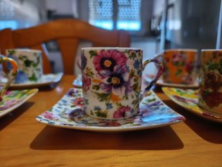 Juego de café de porcelana
