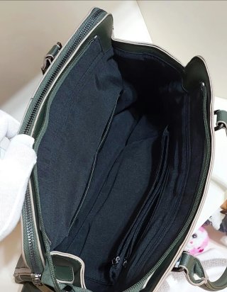 Borsa in pelle color verde ottima qualità