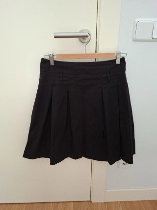 Falda ZARA tablas negra