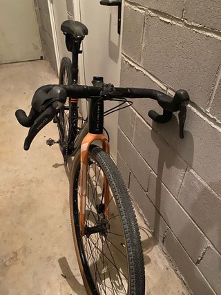 Bicicleta Gravel Conor WRC Eolian Negra/Naranja.