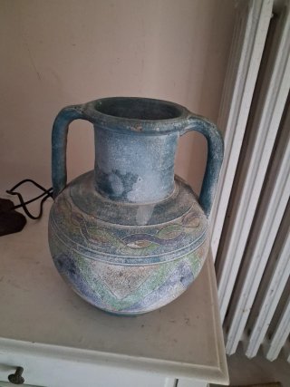 Anfora in terracotta decorata
