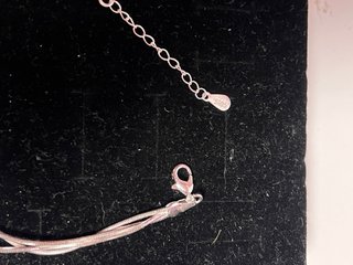 Pulsera Plata 3 Hilos Finos Cierre Mosquetón