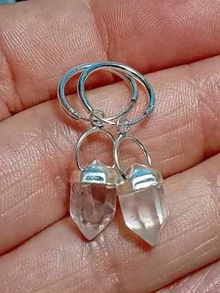 Aros Plata Ley piedra cuarzo